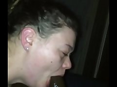 White ugly ex suckin dick