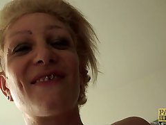 Inked UK skank railed rough in ass by maledom