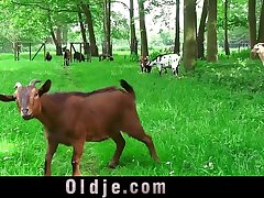 Ugly step old dad seduced by young hot step daughter for sex