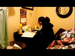 Nerd Moriah Teasing and Pleasuring Herself