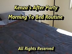 Kenza Cooper Rubs Herself With Lotion