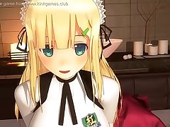 Busty teen Hentai Maid gives amazing blowjobs!