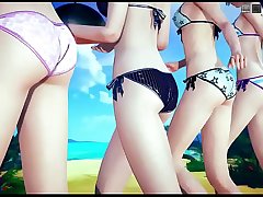 Big Tits Long legs Young School girl being played in the Park in Hentai