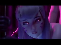 D.va streaptease hentai
