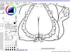 Hentai Speed Drawing - Part 2 - Inking