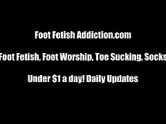 I want you to cum all over my feet