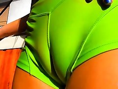 Natural Busty Blonde Teen! With Perfect Cameltoe Pussy & Ass