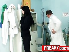 Big natural tits Roxy Taggart a. by elderly kinky gyno doctor
