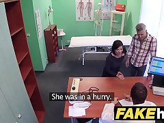 Fake Hospital Czech doctor cums over horny cheating wifes tight pussy