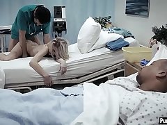 Hurt petite teen fucked by a nasty doctors big dick
