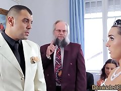 Submissive bride gets humiliated and fucked
