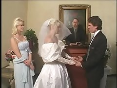 Devious man  deliver his young charming wife Missy Monroe into the filthy hands of couple latex maniacs in breathing gas masks