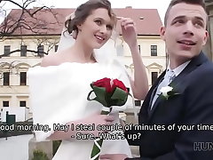 HUNT4K. Married couple decides to sell brides pussy for good price