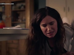 Kathryn Hahn pants pulled down exposes panty while spanking her own ass