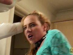 Throatfucked UK sub tiedup and spanked