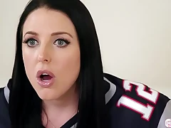 Hot babe licks their way busty sports fan get hitched