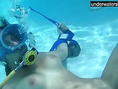 Candy bestial licked underwater