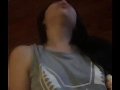 Cheating chinese girlfriend couldn't control herself