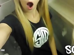 Blonde Public Masturbating Airplane Bathroom Real Amateur
