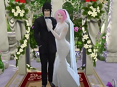 La Boda de Sakura Parte 1 Naruto Hentai Netorare Esposa Vestida de Novia Engañada Marido Cornudo Anime