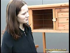 cute german teen picked up for anal