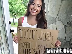 Mofos - Pervs On Patrol - Teen Spinners Wet T-Shirt Car Wash starring Zaya Cassidy