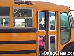 School bus driver fucking teen girl