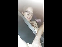 THIS BITCHES PUSSY PURRIN ON THE WAY HOME FROM OUR FIRST SEX CLUB LIVE SHOW.