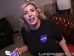 Big booty stepsis rammed and spunked on her cute face POV