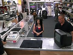 XXX PAWN - Feisty Cuban Chick "Estefania" Gets Her TV Broken And She Is Pissed